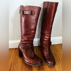 Frye riding boots, size 8, brown (cognac) leather